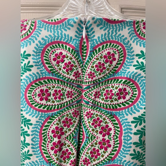 LONDON TIMES Women's Sheath Shift Dress Bright Foral Pattern Size 12 - Picture 9 of 12